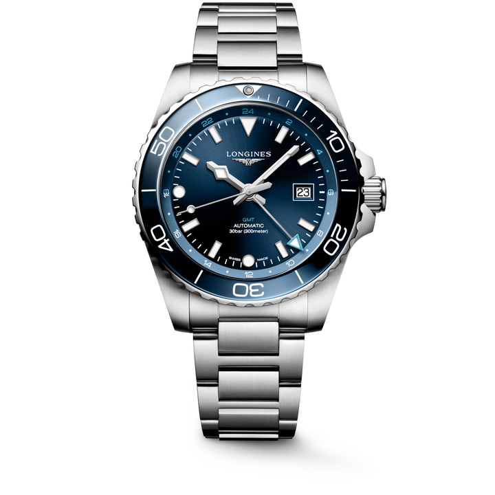 Longines orologio Hydroconquest Gmt 43 mm L3.890.4.96.6