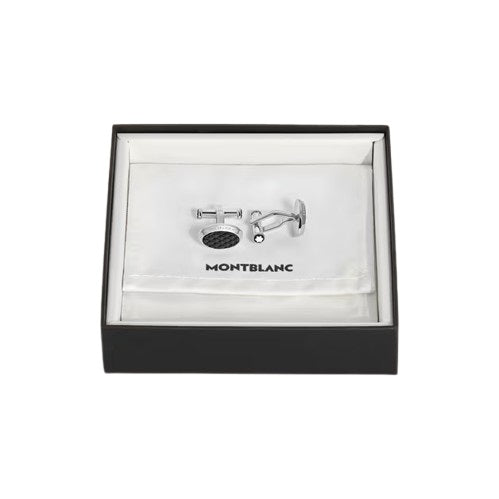 Boutons de manchette ovales Montblanc Meisterstück acier 134468