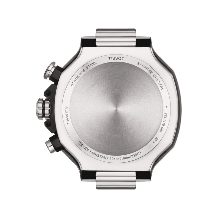 Tissot T-rasa chronograph 45mm stříbrné hodinky T141.417.11.031.00