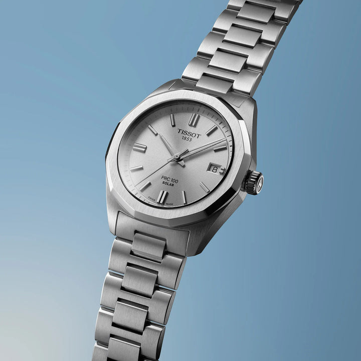 Tissot PRC 100 Solar 39mm argento quarzo acciaio T151.822.11.031.00