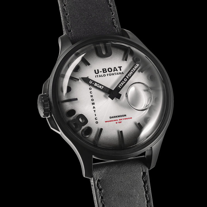 U-BOAT-Uhr Darkmoon Kama PVD Grey 46,50 mm grauer Quarzstahl PVD grau 3339