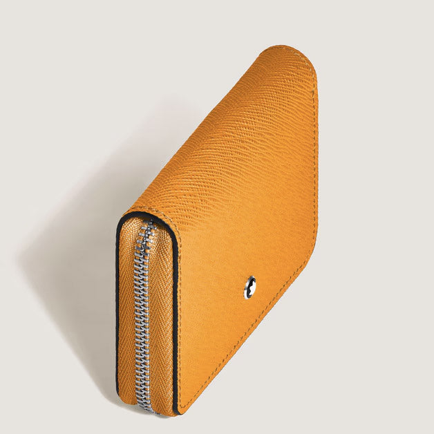 Portefeuille Montblanc 2 mini poches Sartorial safran 221504