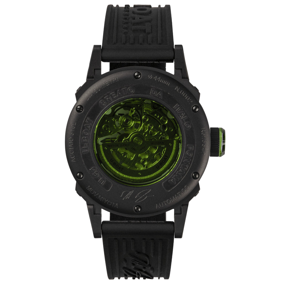 U-BOAT watch U-65 44mm green automatic steel black PVD finish 3347