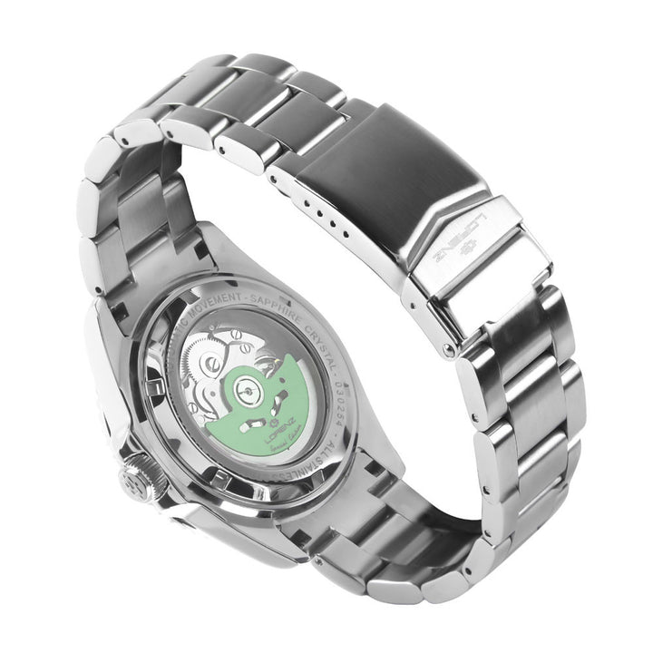 Lorenz Tako 43 mm schwarze Automatik-Stahluhr 030254HH