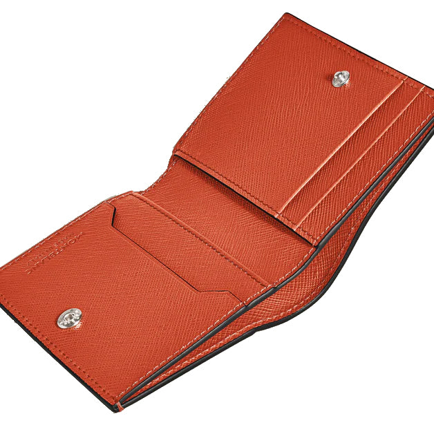 Montblanc mini wallet 4 pockets Sartorial tangerine leather 221472