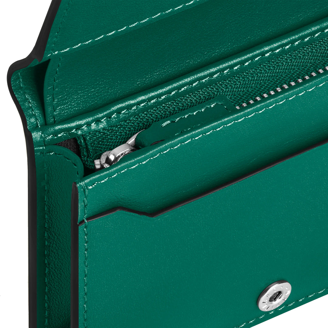 Portefeuille continental Montblanc nano vert malachite 220227