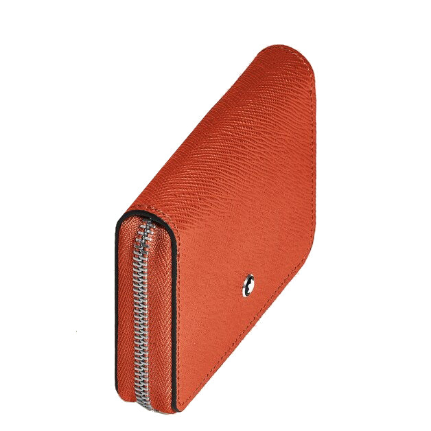Montblanc Geldbörse 2 Minitaschen Sartorial Leder Mandarine 221340
