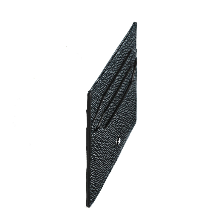 Montblanc Kartenhalter 6 Fächer Sartorial blauer Tweed 220389