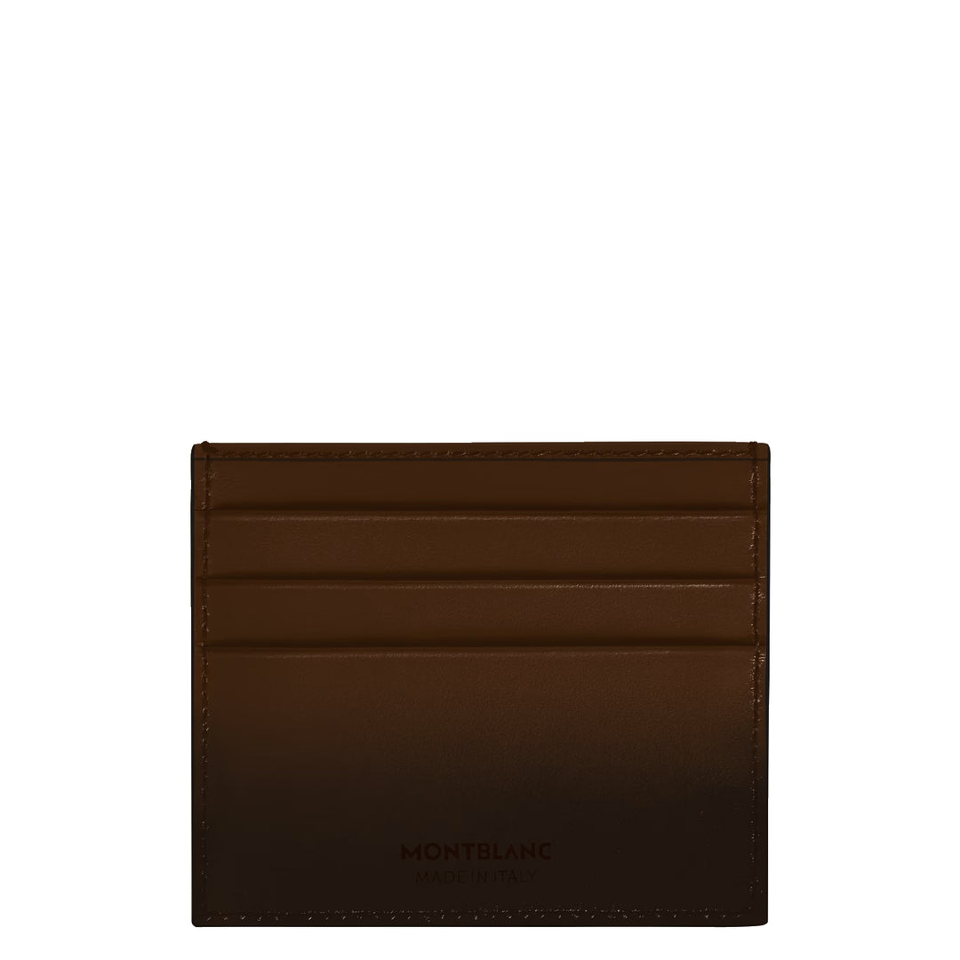 Porte-cartes Montblanc 6 compartiments Meisterstück marron ombré 220319
