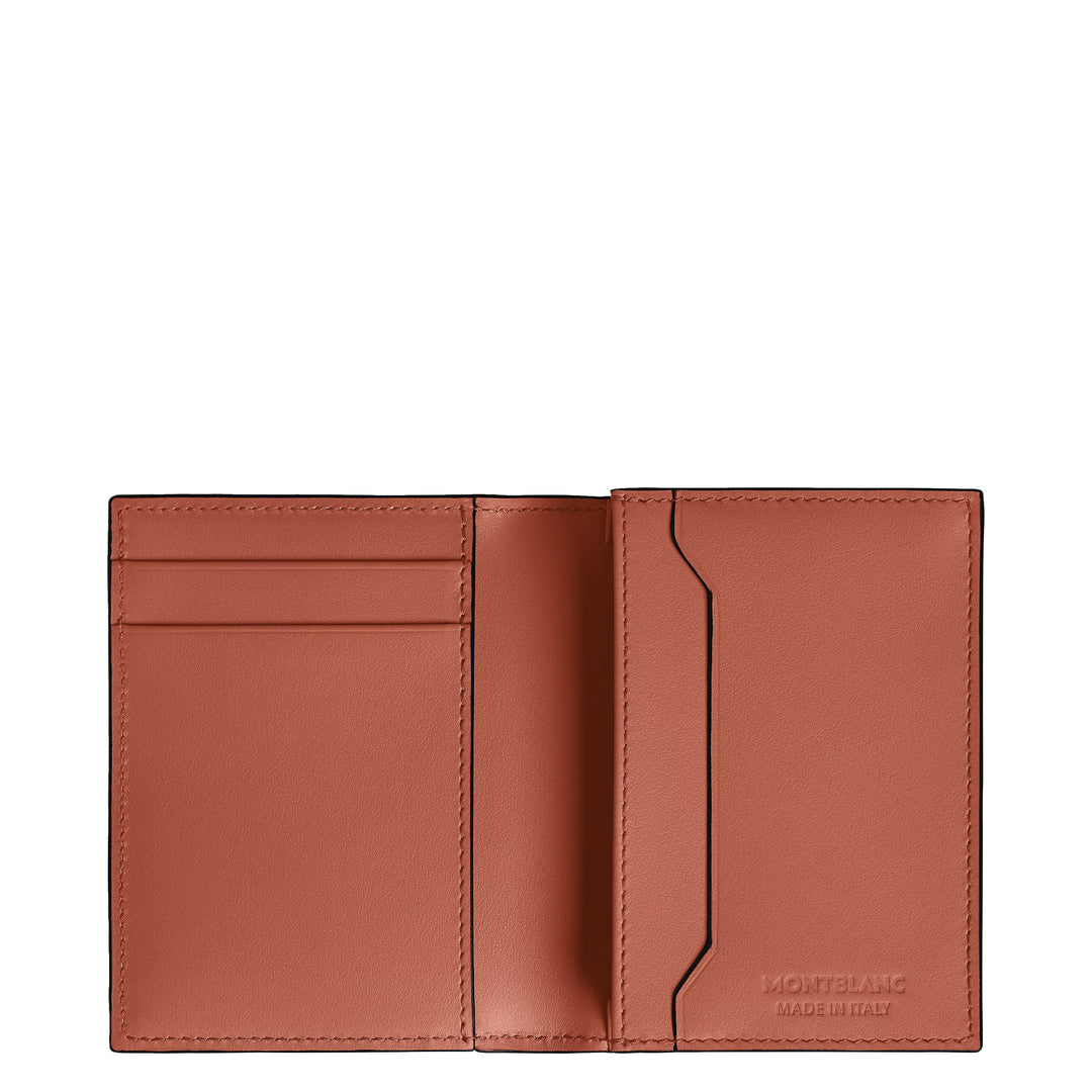 Montblanc Kartenhalter 4 Taschen Extreme Leder Schwarz/Bauxit 223167