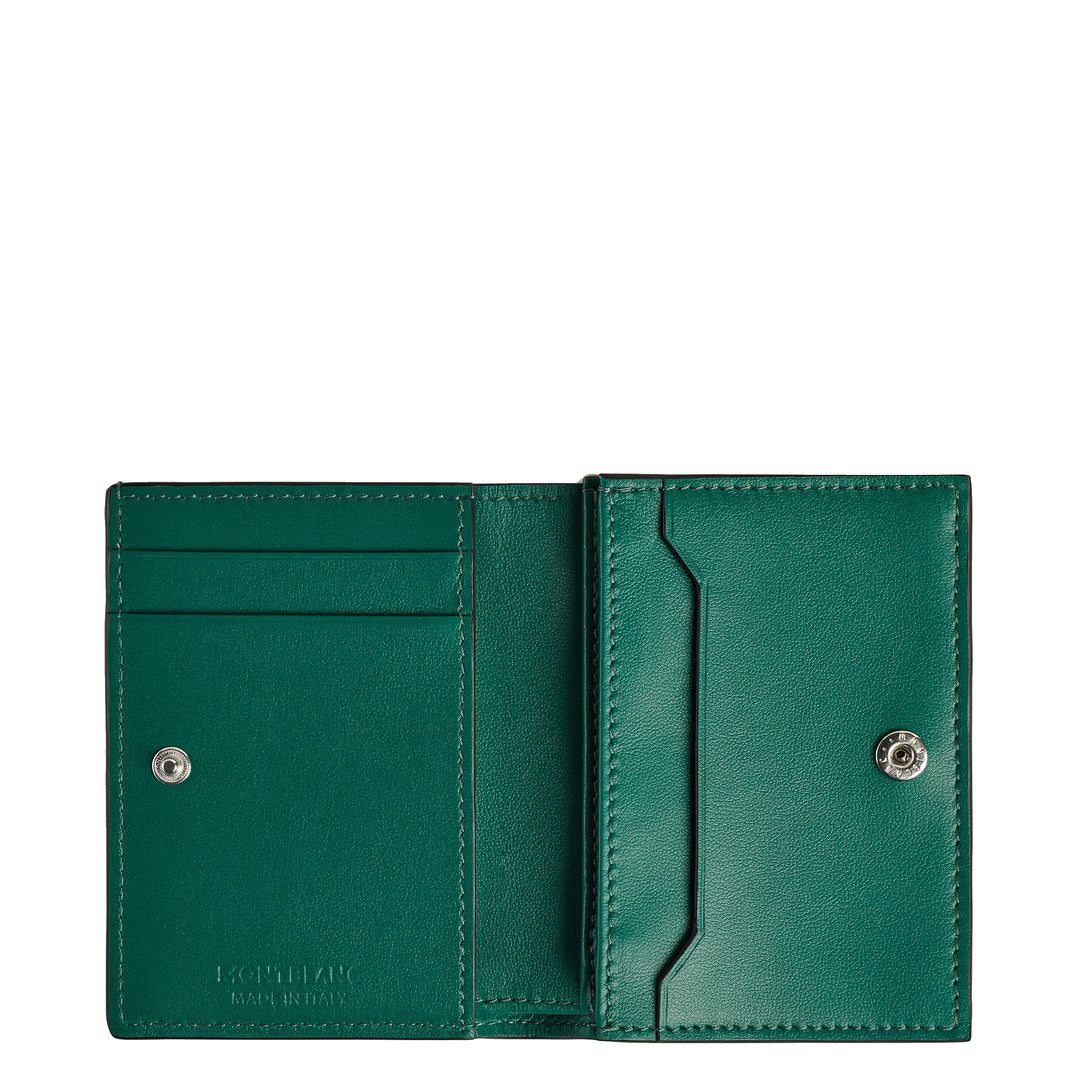 Portefeuille continental Montblanc nano vert malachite 220227