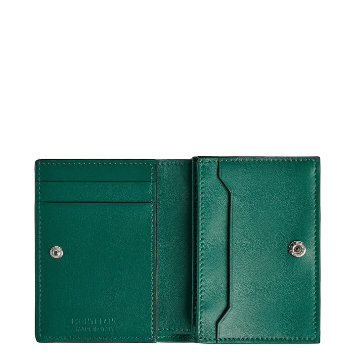 Portefeuille continental Montblanc nano vert malachite 220227