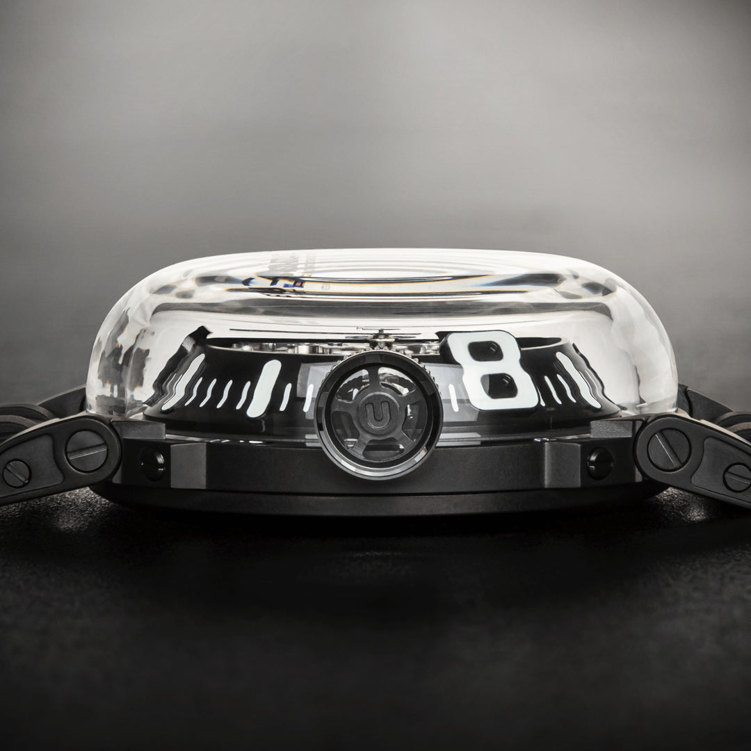 Montre U-BOAT U-65 44mm blanc automatique acier finition PVD noir 3349