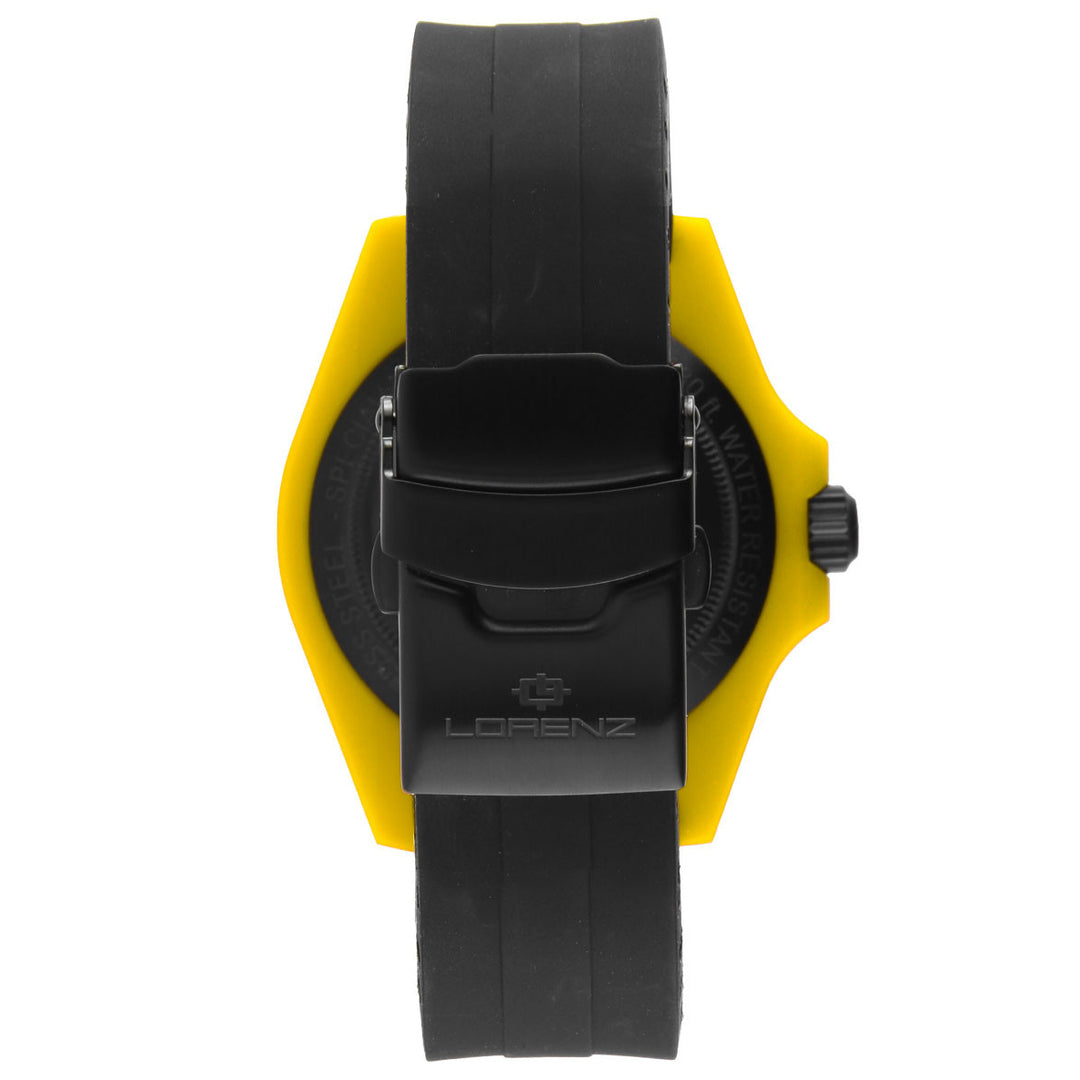 Lorenz Ocean Club Yellow Fin 40 mm schwarze Quarzuhr 030268EE