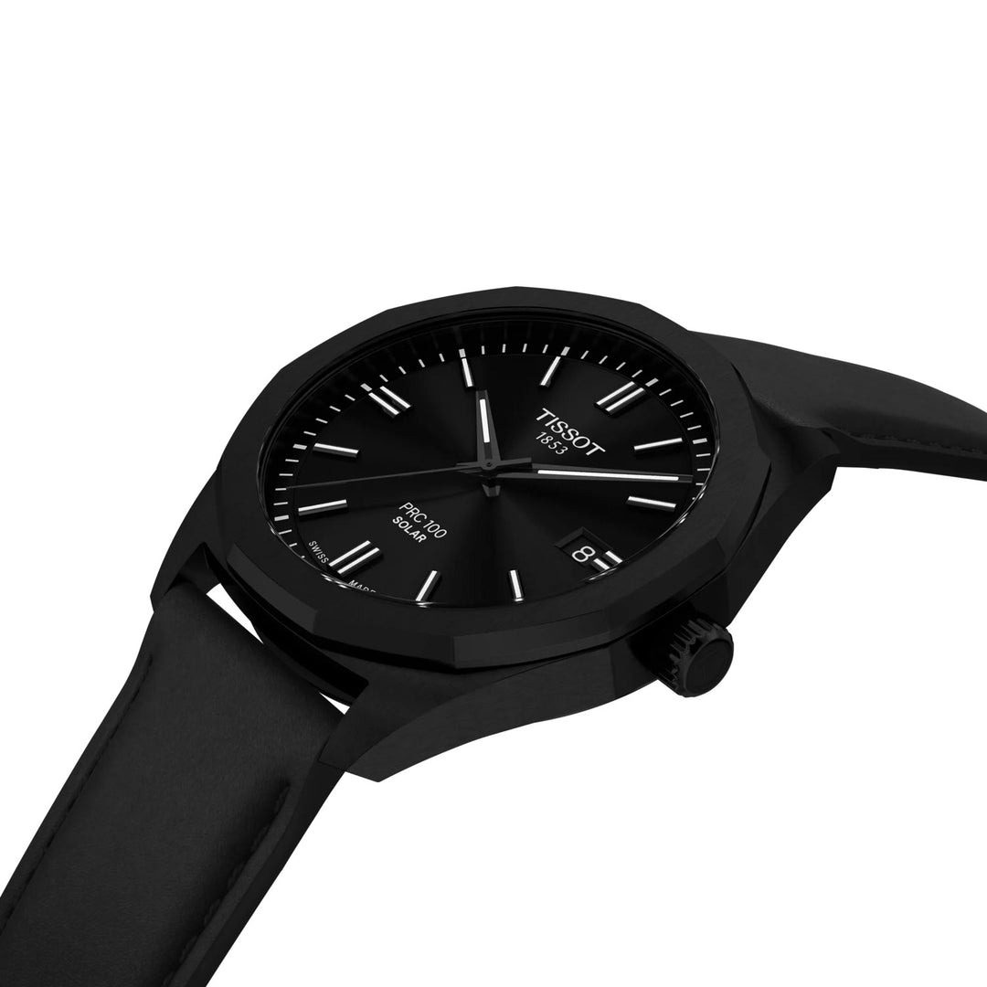 Tissot PRC 100 Solar 39mm acier quartz noir finition PVD noir T151.422.36.051.00