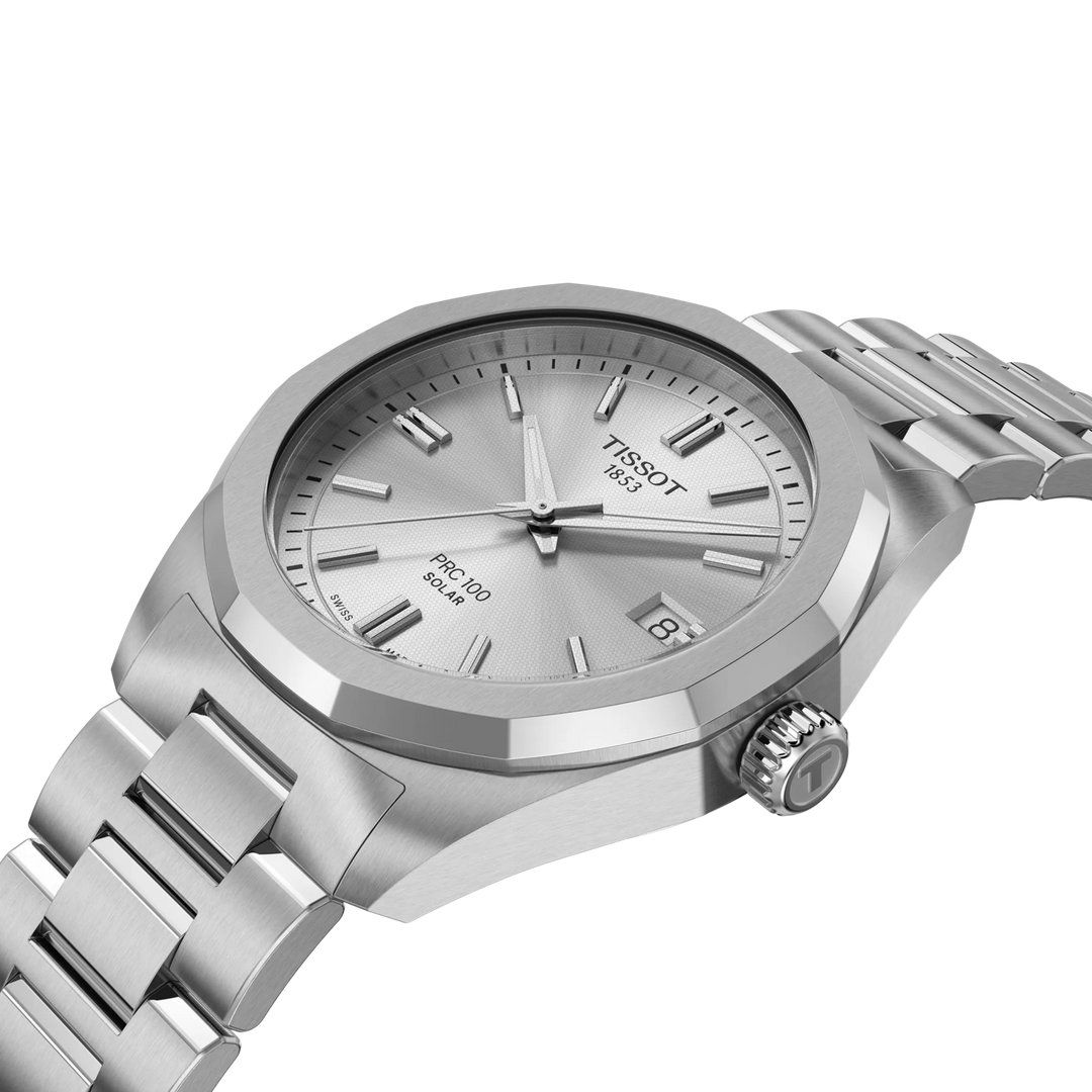 Tissot PRC 100 Solar 39mm argento quarzo acciaio T151.822.11.031.00