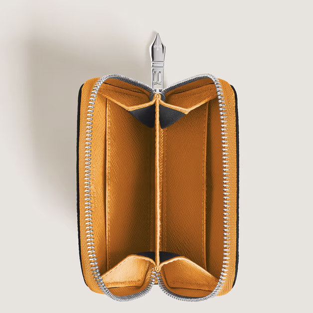 Portefeuille Montblanc 2 mini poches Sartorial safran 221504