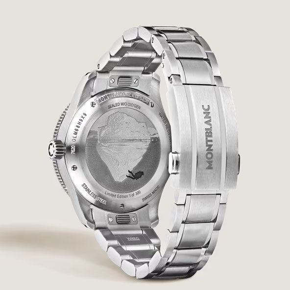 Montblanc orologio Iced Sea Automatic Date 0 Oxygen 38mm rosso automatico acciaio Edizione Limitata 300 pezzi 135762