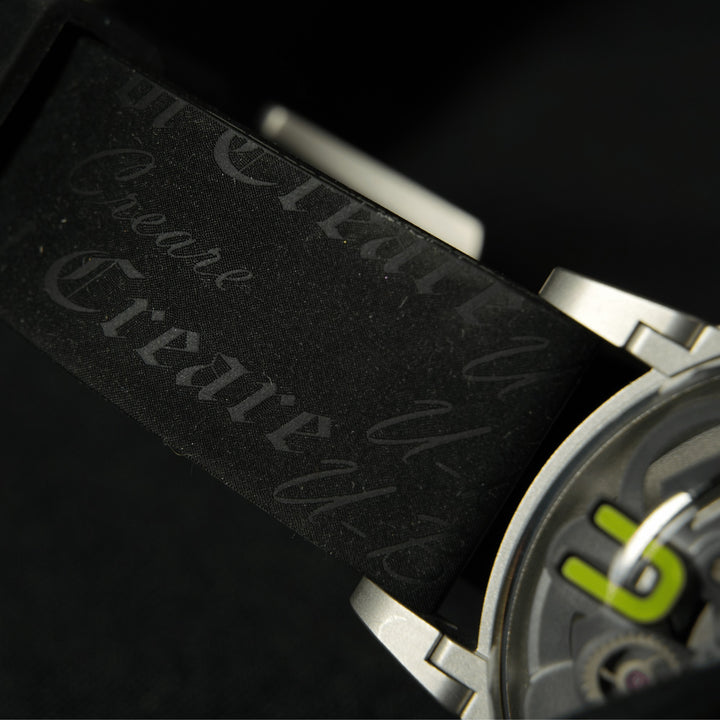 U-BOAT-Uhr U-65 SS GRÜN 44 mm skelettierter Quarzstahl 3350