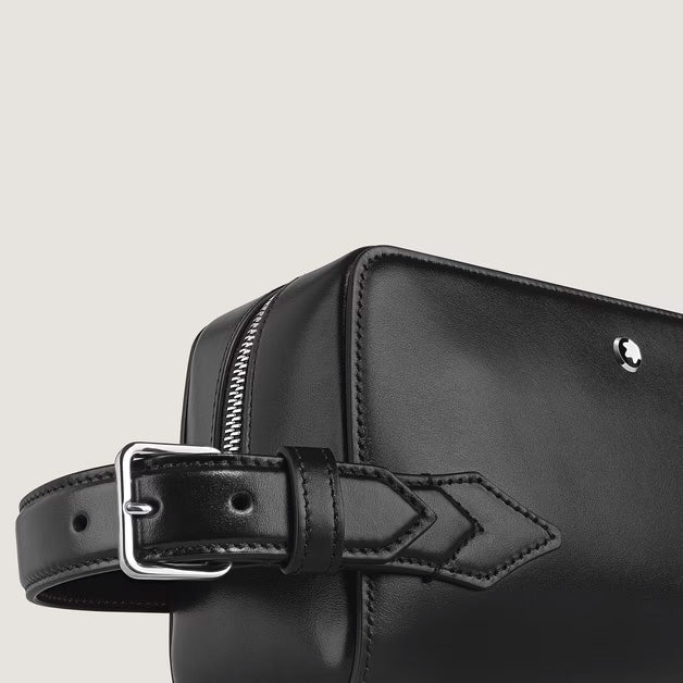 Trousse de toilette en cuir Montblanc Meisterstück noir 220408