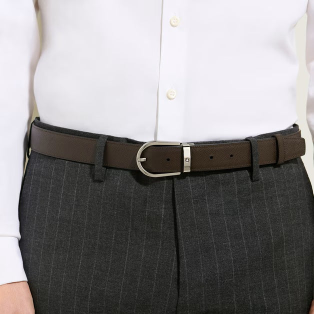 Montblanc reversible belt 30 mm horseshoe leather Sartorial 222139