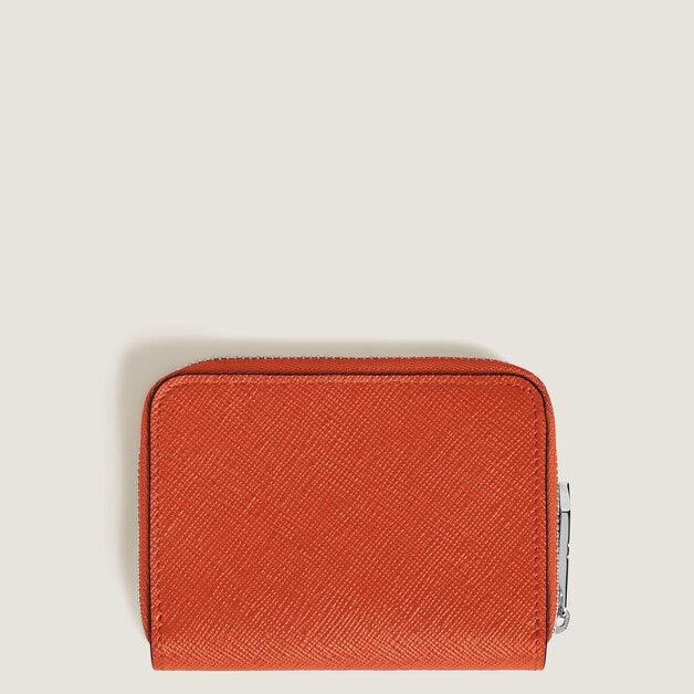 Montblanc Geldbörse 2 Minitaschen Sartorial Leder Mandarine 221340