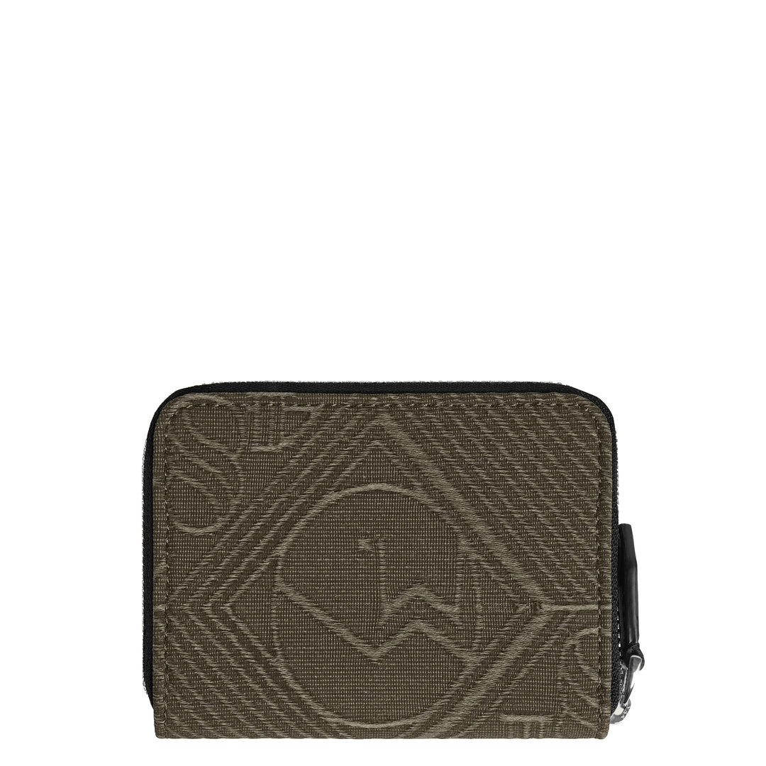 Montblanc portafoglio con cerniera 2 scomparti mini 4810 kaki verde 220263
