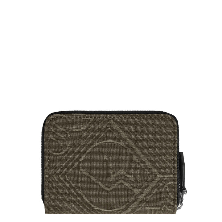 Montblanc portafoglio con cerniera 2 scomparti mini 4810 kaki verde 220263