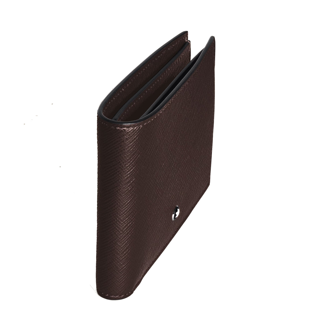Montblanc 8 pocket wallet in Sartorial leather ebony color 223023