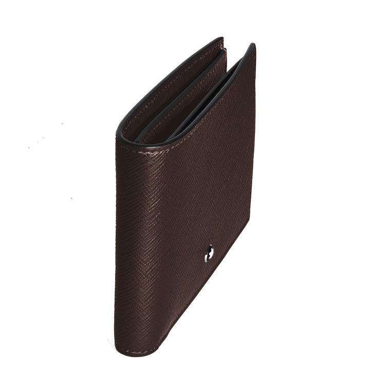 Montblanc 8 pocket wallet in Sartorial leather ebony color 223023
