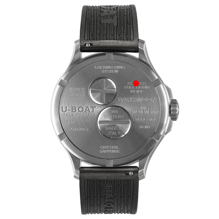 Montre U-BOAT Darkmoon 25° Edition Limitée SS Blue Soleil 46mm acier quartz bleu 2029