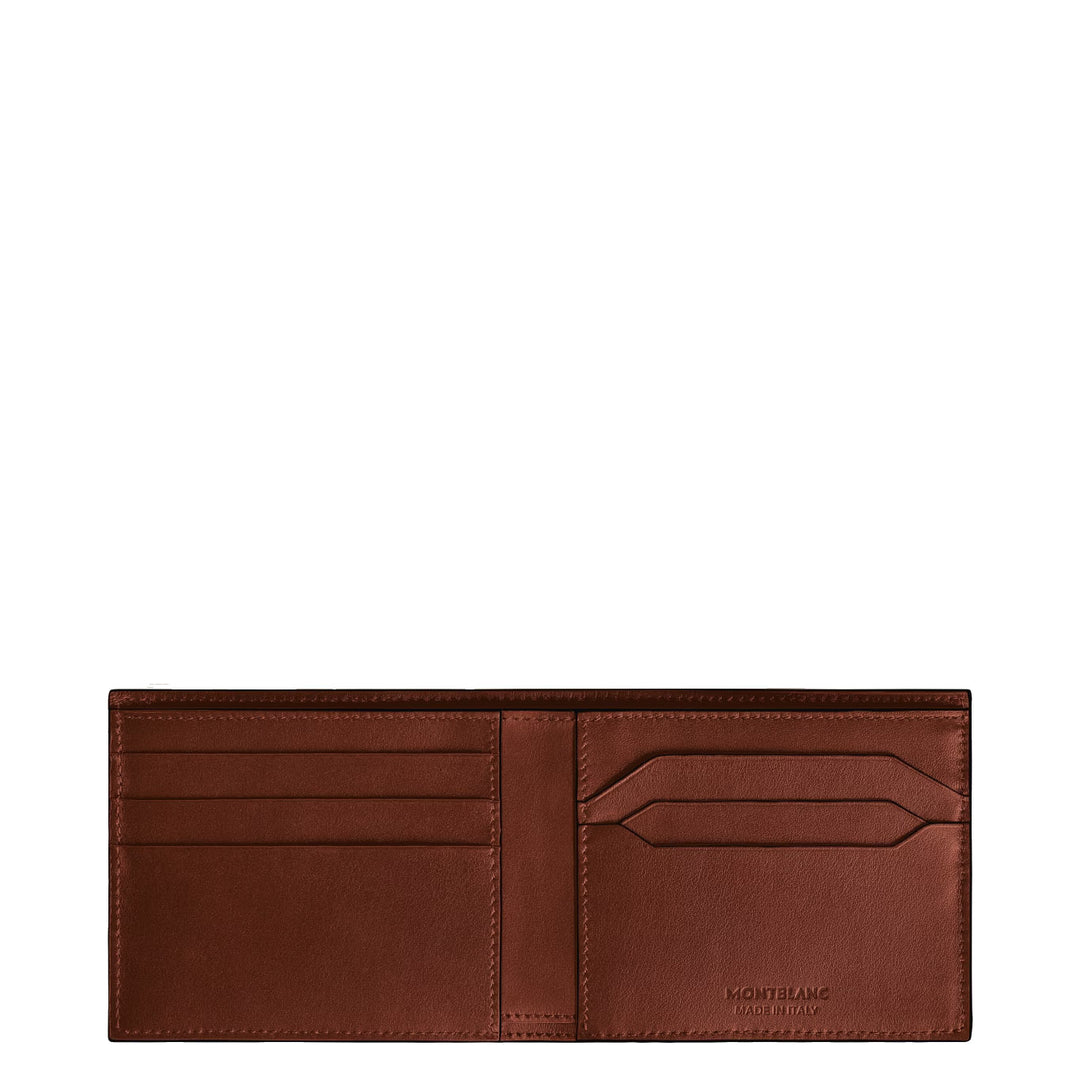 Montblanc Geldbörse 6 Taschen Leder Meisterstück 223135