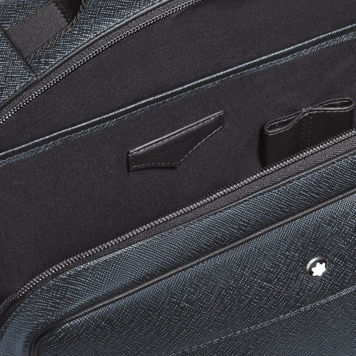 Montblanc sac à dos rectangulaire Companion tweed bleu 222875