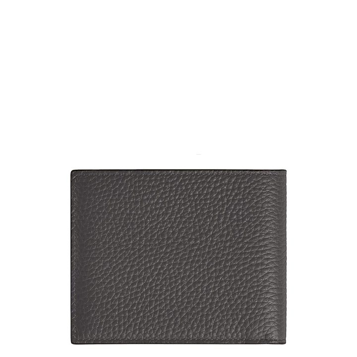 Portefeuille Montblanc 6 poches en cuir grainé fer forgé 223013