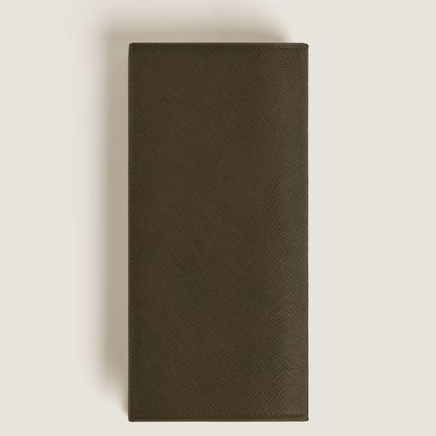 Montblanc lange Brieftasche 14 Taschen Sartorial Leder Khaki 221364