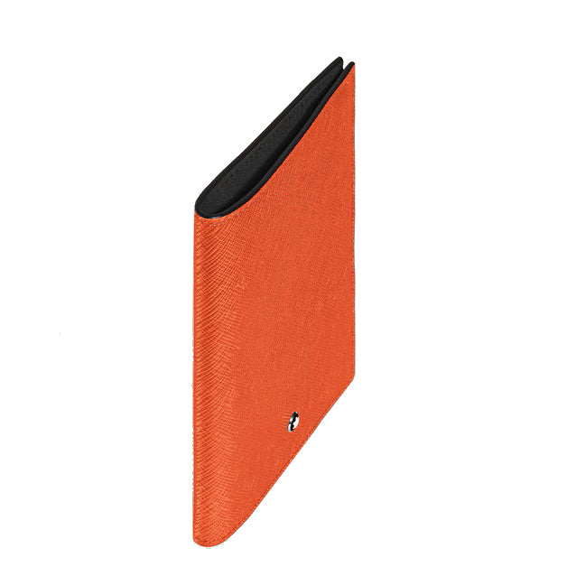 Montblanc Sartorial tangerine leather passport holder 221356