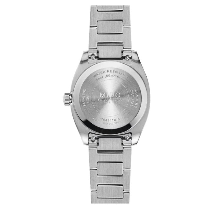 Montre Mido Multifort TV 28mm acier quartz ivoire M049.110.11.263.00