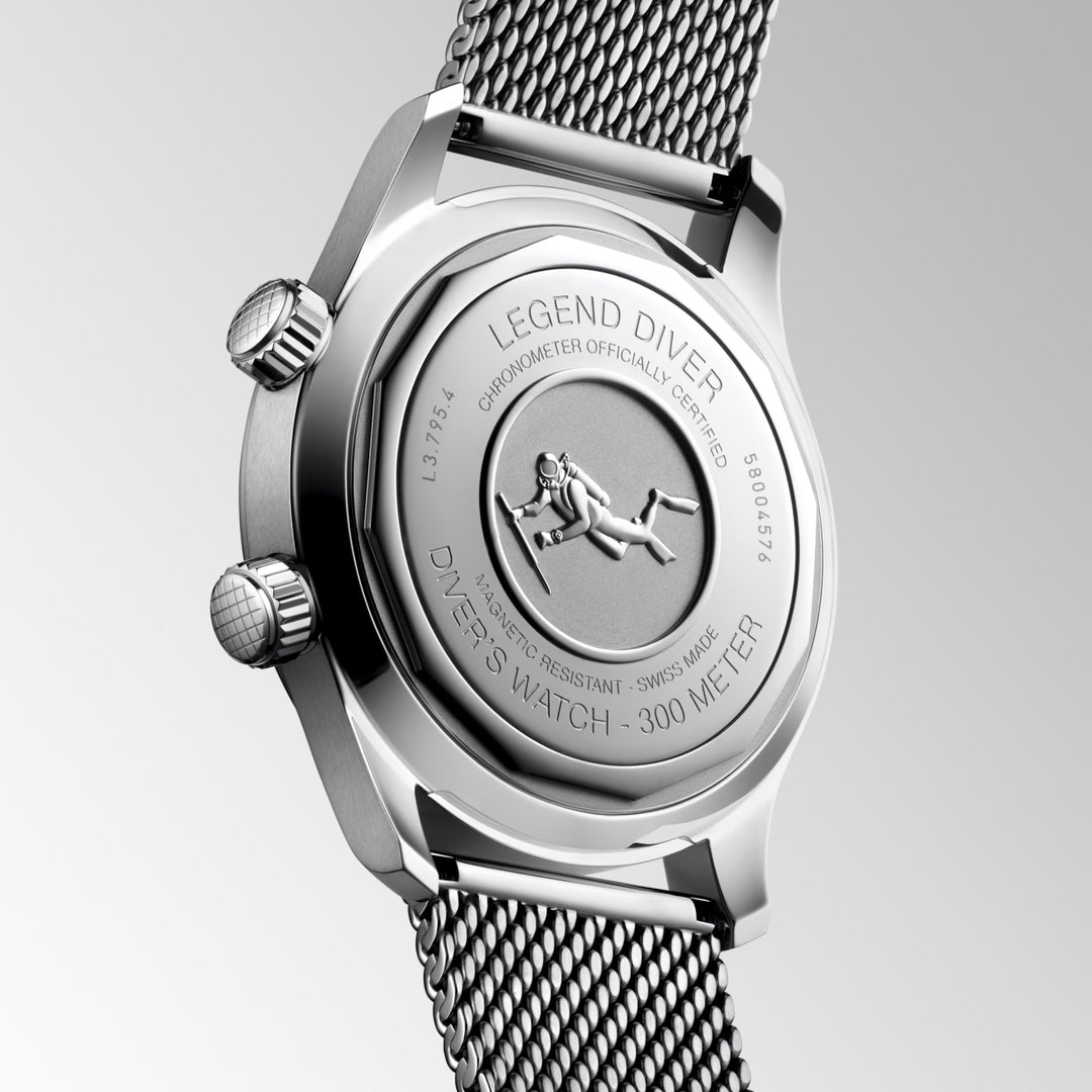 Longines watch Legend Diver 59 42mm black automatic steel L3.795.4.59.9
