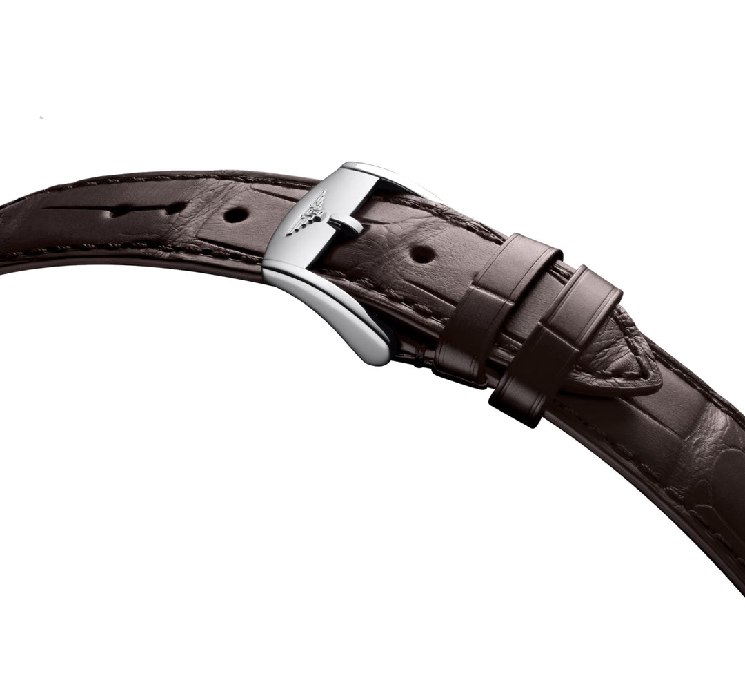 Montre automatique Longines Heritage 38 mm en acier marron L1.649.4.62.2
