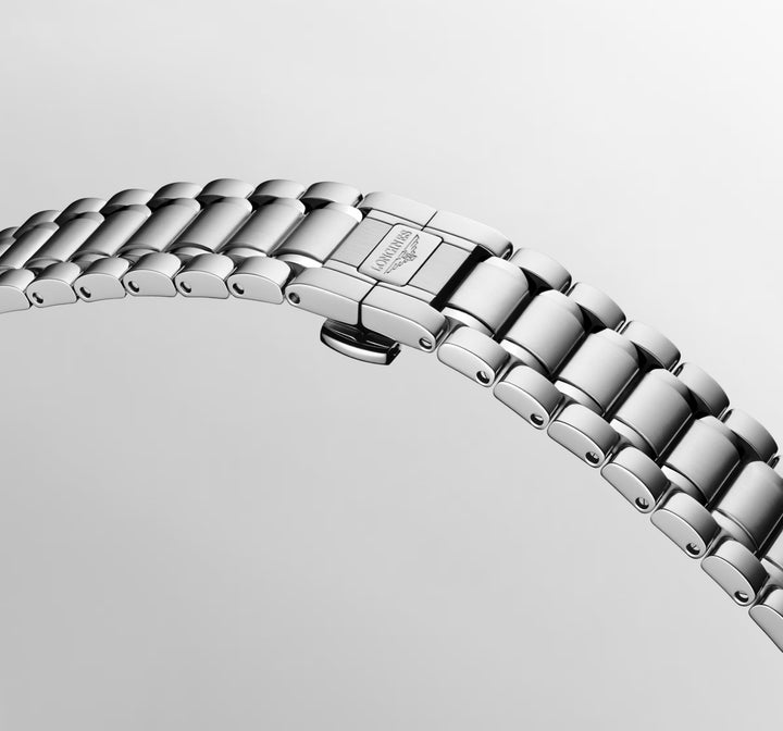 Longines Master Collection Uhr, 34 mm, Perlmutt, Diamanten, Automatik, Stahl, L2.450.4.87.6