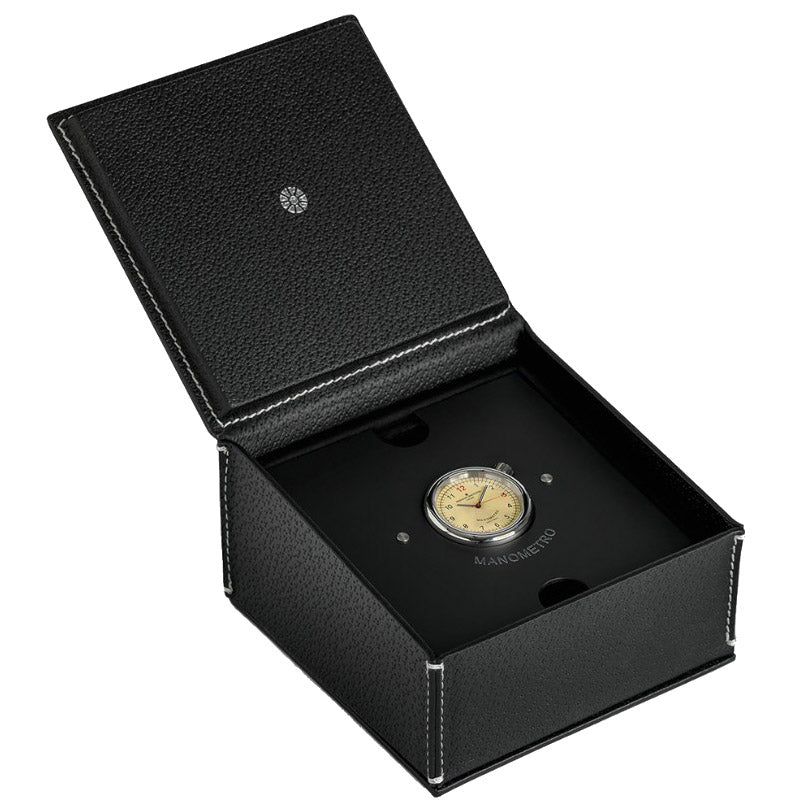 Giuliano Mazzuoli Uhr Manometer 45 mm blauer Automatikstahl MRP03N