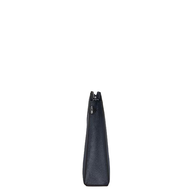 Montblanc pochette sartorial tweed blu 220428