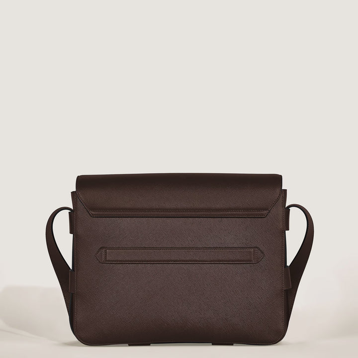 Montblanc Sartorial Sac messager en cuir couleur ébène 222931