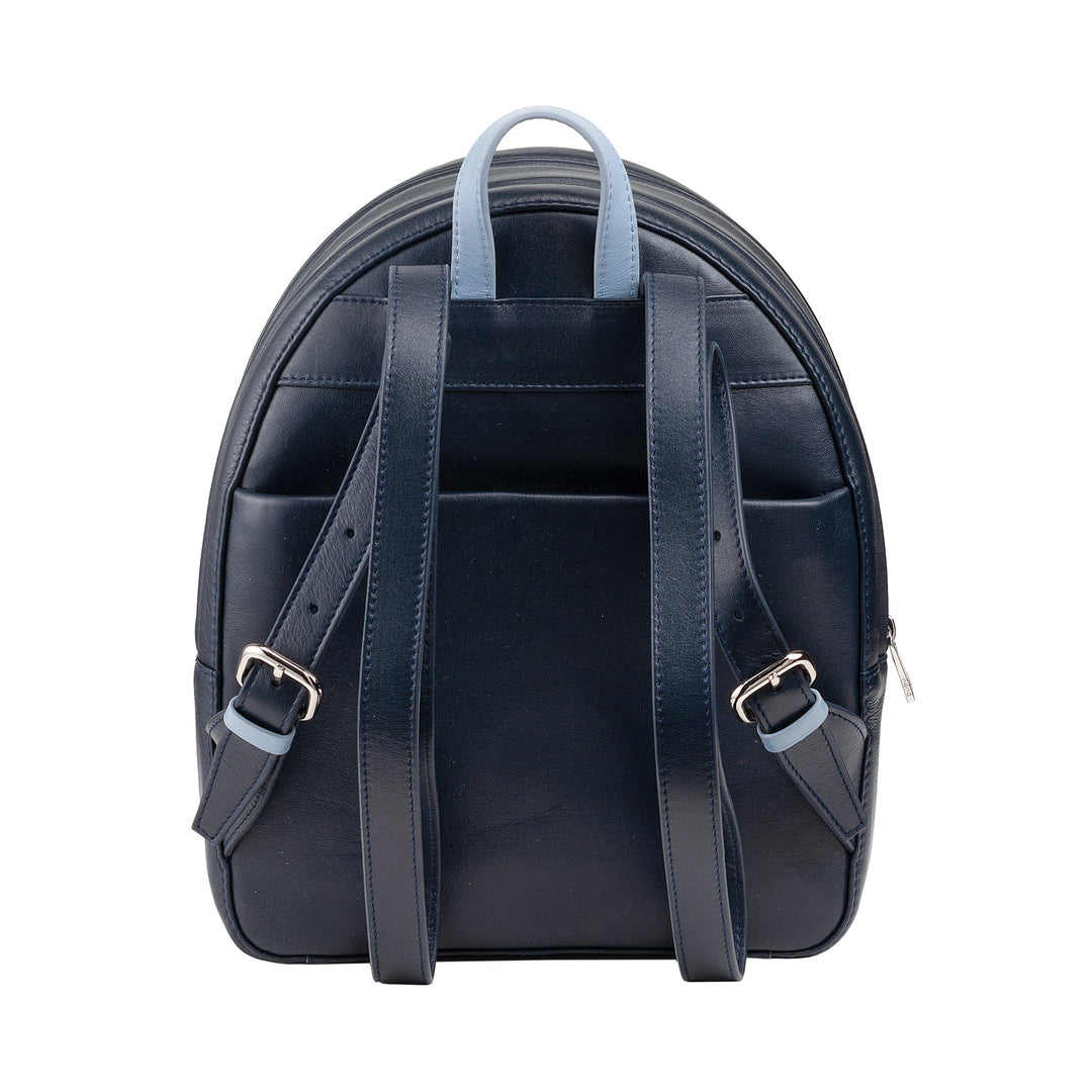 DUDU Bunter Sommerrucksack für Damen aus weichem Leder, mehrfarbiger Rucksack mit doppeltem Reißverschluss