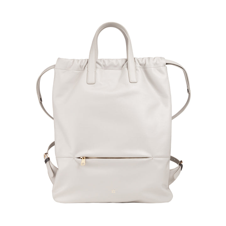 DUDU Damenrucksack aus weichem Leder, Rucksack mit Kordelzug und Magnetknopf, Doppelgriff, schlichter eleganter Rucksack