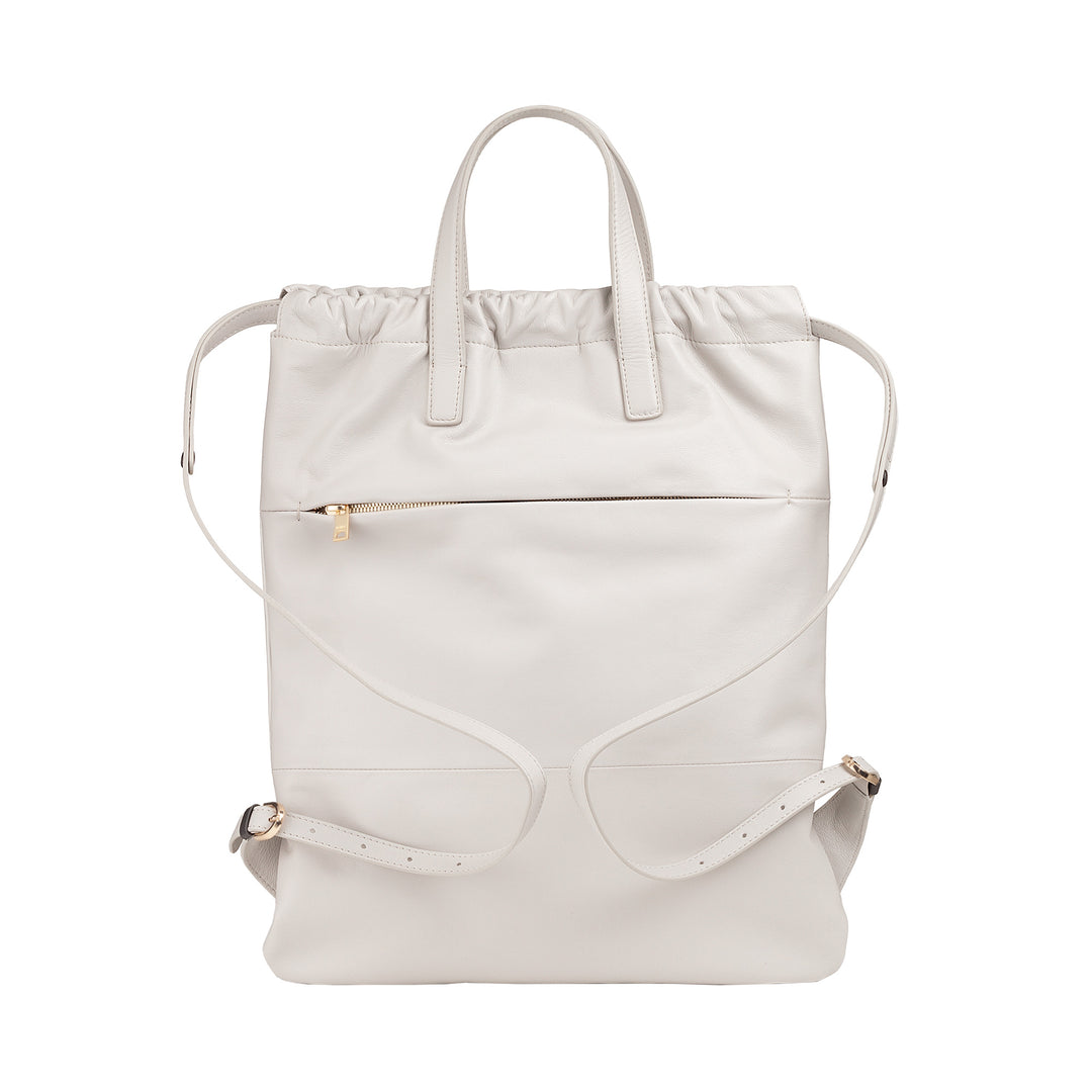 DUDU Damenrucksack aus weichem Leder, Rucksack mit Kordelzug und Magnetknopf, Doppelgriff, schlichter eleganter Rucksack