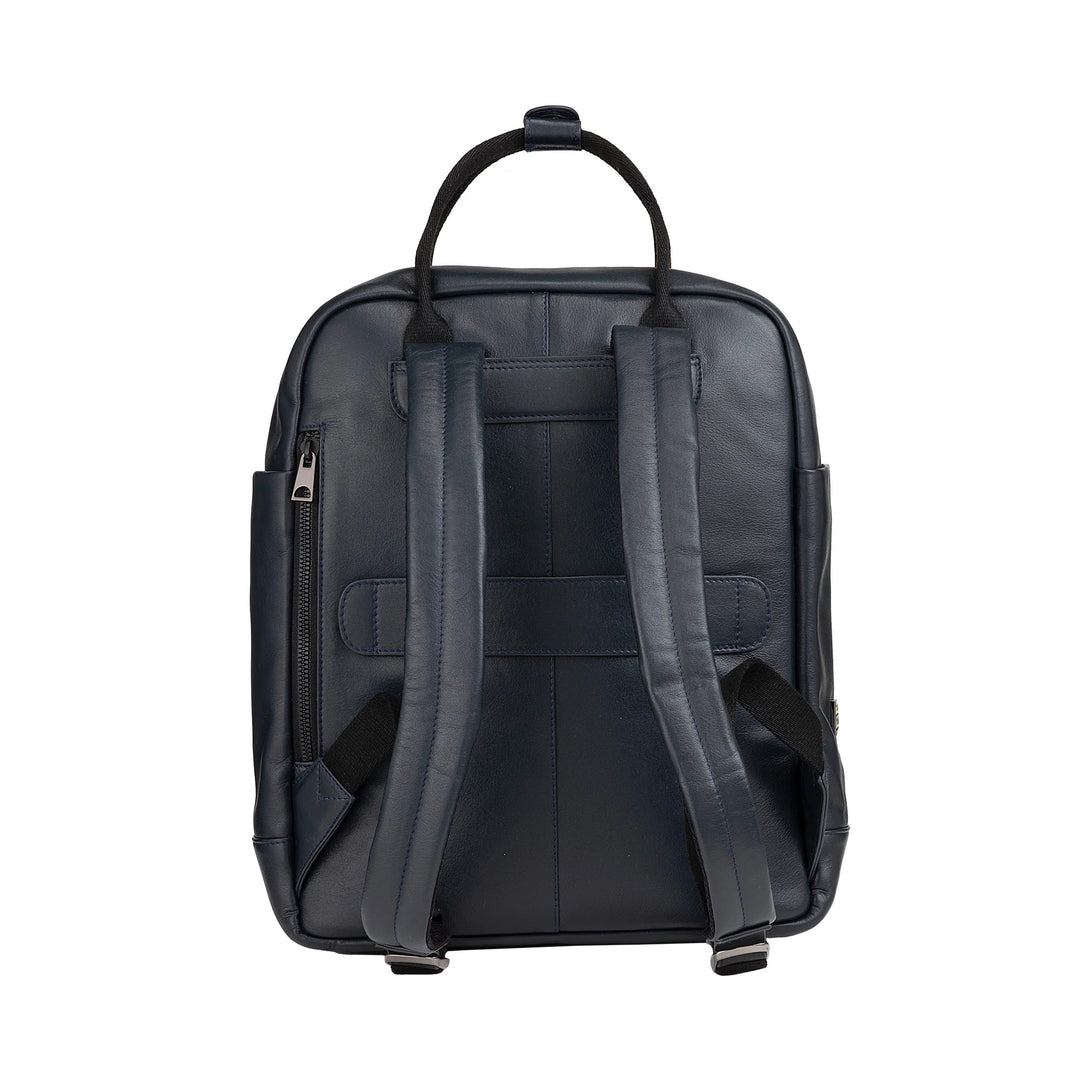DUDU Sac à dos en cuir pour hommes et femmes - Sac à dos décontracté unisexe élégant et spacieux, 19 litres, avec poche avant et compartiment pour tablette, parfait pour le travail, les voyages et le temps libre