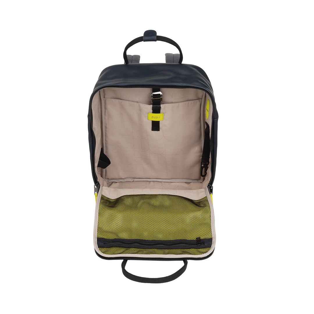 DUDU Sac à dos en cuir pour hommes et femmes - Sac à dos décontracté unisexe élégant et spacieux, 19 litres, avec poche avant et compartiment pour tablette, parfait pour le travail, les voyages et le temps libre