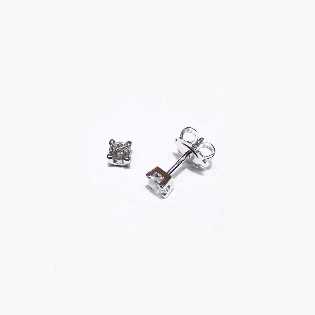 Boucles d'oreilles Boucles d'oreilles en or 18 carats diamants 0,05 couleur F pureté SI 0137-005OR