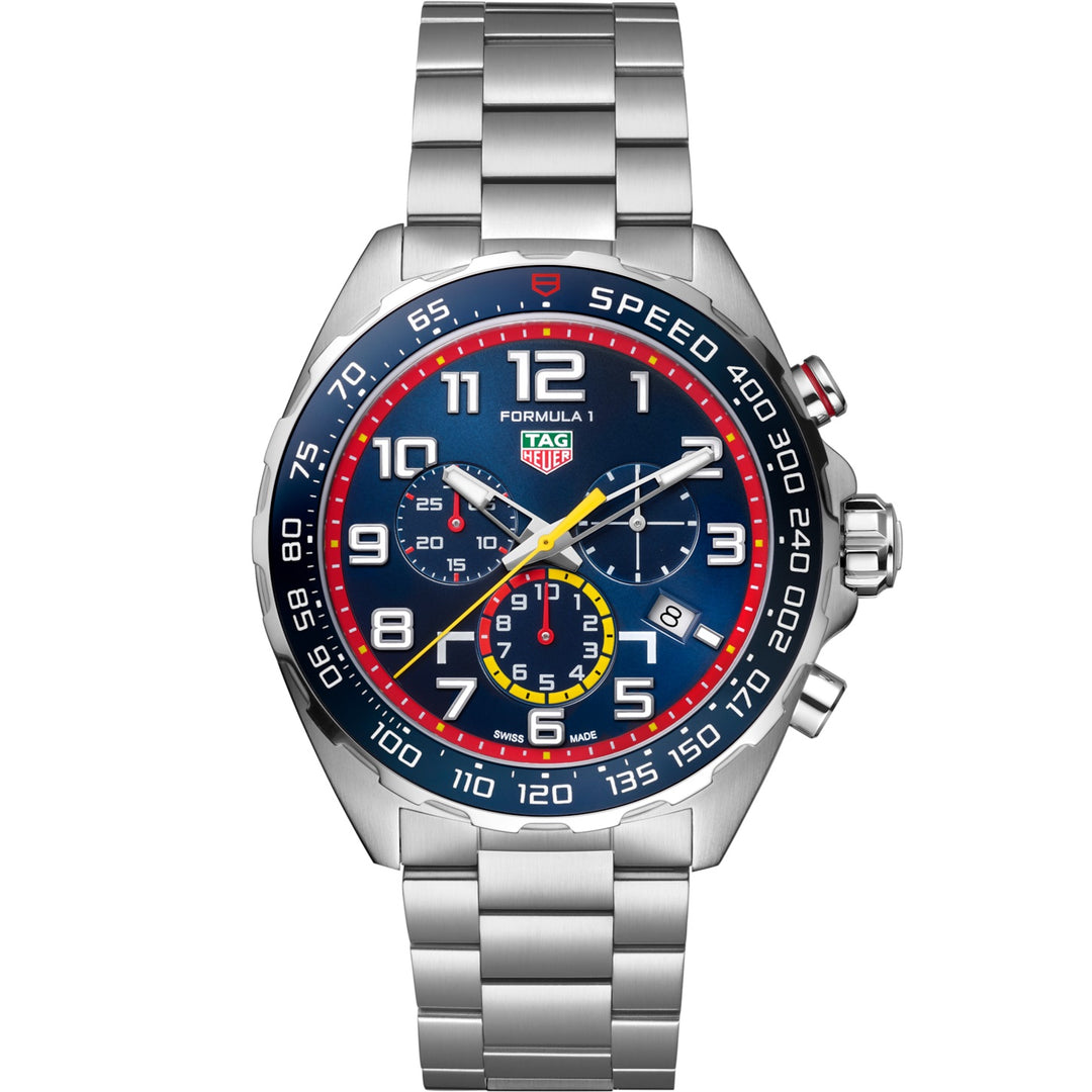 Tag Heuer Clock Formuła 1 x Red Bull Racing Quartz Chronograph 43 mm CAZ101AL.BA0842